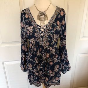 Floral Paisley Romper